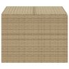 Garden Storage Box Mix Beige 76.9 Gal Poly Rattan