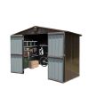 Outdoor Storage Shed 10'x8' (Brown)