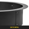 VEVOR Fire Pit Ring 45-Inch Outer/39-Inch Inner Diameter, 3.0mm Thick Heavy Duty Solid Steel