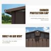 Outdoor Storage Shed 10'x8' (Brown)