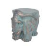 Elephant Garden Stool, Copper Patina