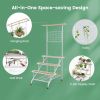 4 Tier Hanging Plant Stand with Hanging Bar