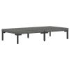 7 Piece Patio Lounge Set with Cushions Poly Rattan Dark Gray
