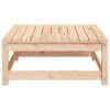 Patio Footstool 27.6"x27.6"x11.8" Solid Wood Pine