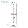 4 Pack Metal Garden Trellis 86.7" x 19.7" Rustproof Trellis for Climbing Plants Outdoor Flower Support Black - BLACK