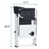2-piece Padded Folding Outdoor Chair with Side Table and Storage Pockets,Lightweight Oversized Directors Chair for indoor, Outdoor Camping