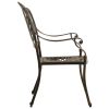 3 Piece Bistro Set Cast Aluminum Bronze