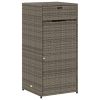 Patio Storage Cabinet Gray 21.7"x21.7"x43.7" Poly Rattan