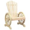 3 Piece Patio Lounge Set Solid Wood Fir