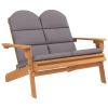3 Piece Adirondack Patio Lounge Set Solid Wood Acacia