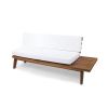 HILLCREST V Shaped 4-Piece Sofa Set-WHITE