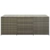 Patio Storage Box Poly Rattan 70.9"x35.4"x27.6" Gray