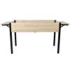 Raised Garden Bed, Metal Leg Wood Planter Boxes