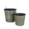 2-Pack Self-watering Wicker Decor Planter