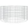 Gabion Fire Pit Ø 39.4" Galvanized Iron