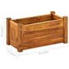 Garden Raised Bed Acacia Wood 19.7"x9.8"x9.8