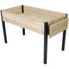 Raised Garden Bed, Metal Leg Wood Planter Boxes