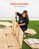 Outdoor Wooden Storage Shed Waterproof Garden Tool Shed with Lock 58x78 inch