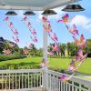 1pc Purple Butterfly Solar Wind Chimes Color Changing Lights Outdoor; Best Gifts For Mom Grandma Women Wife Aunt Sister; Unique Mobile Wind Chime; Mot