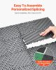 VEVOR Interlocking Drainage Mat, 12'x12' Modular Cushion Durable PP Material, 24 Pcs Splicing Drainage Mats