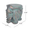 Elephant Garden Stool, Copper Patina