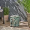 Elephant Garden Stool, Copper Patina