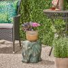 Elephant Garden Stool, Copper Patina