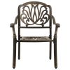 3 Piece Bistro Set Cast Aluminum Bronze