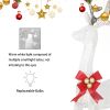 3 Packs Large Lighted Christmas Deer Family Set with Bows Warm White Deer 210 LED Lighted Reindeers Yard Lights