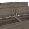 Patio Cushion Box Anthracite 59.1"x19.7"x22" Solid Wood Fir