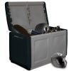 Patio Storage Box 37.8"x20.9"x22.4" 60.8 gal Dark Gray and Black