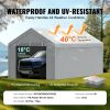VEVOR Carport Replacement Canopy Cover Top + Side Wall 10 x 20 ft,  Tarp Heavy-Duty Waterproof & UV Protected