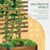 Outsunny Raised Garden Bed with Trellis