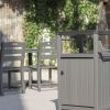 Side Table Trolley;  Outdoor Prep Dining Table Serving Cart with 304 Stainless Steel Top