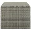 Patio Storage Box Poly Rattan 70.9"x35.4"x27.6" Gray