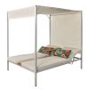 U_STYLE Outdoor Patio Sunbed Daybed with Cushions, Adjustable Seats