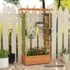Raised Garden Bed with Arch Trellis Orange