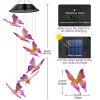 1pc Purple Butterfly Solar Wind Chimes Color Changing Lights Outdoor; Best Gifts For Mom Grandma Women Wife Aunt Sister; Unique Mobile Wind Chime; Mot