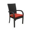 Balcones 9-Piece Outdoor Dining Table Set With 8-Dining Chairs, Brown/Terracotta