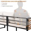 GO Large Size 4-pieces Outdoor Furniture sofa for 5 Person Conversation Set, Garden Sofa Set With Removable Cushion, Metal And Wood Frame Sofa set