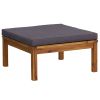 12 Piece Patio Lounge Set with Cushion Solid Acacia Wood