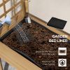 Outsunny Raised Garden Bed with Trellis for Climbing Plants, Elevated Wood Planter with Drainage Holes, Filter and Legs for Vegetable, Flowers