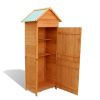 Patio Storage Cabinet Brown 16.7"x25.2"x74.8"