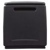 Patio Storage Box 21.3"x20.9"x22.4" 34.3 gal Dark Gray and Black