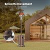 48,000 BTU Propane Patio Heater with Sand Box, Table, Double-Layer Stainless Steel Burner and Safety Protection System