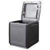 Patio Storage Box 21.3"x20.9"x22.4" 34.3 gal Dark Gray and Black