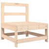 Patio Middle Sofa Solid Wood Pine
