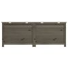 Patio Cushion Box Anthracite 59.1"x19.7"x22" Solid Wood Fir