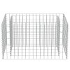 Gabion Raised Bed Galvanized Steel 35.4"x19.7"x19.7" - Silver