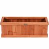 Wooden Decorative Planter Box for Garden Yard and Window - Brown
